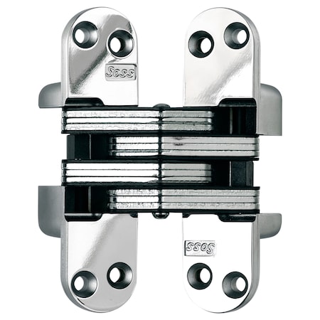 Soss Door Invisible Hinge, 1-3/4 in-2 in Door Thickness, US14 218US14